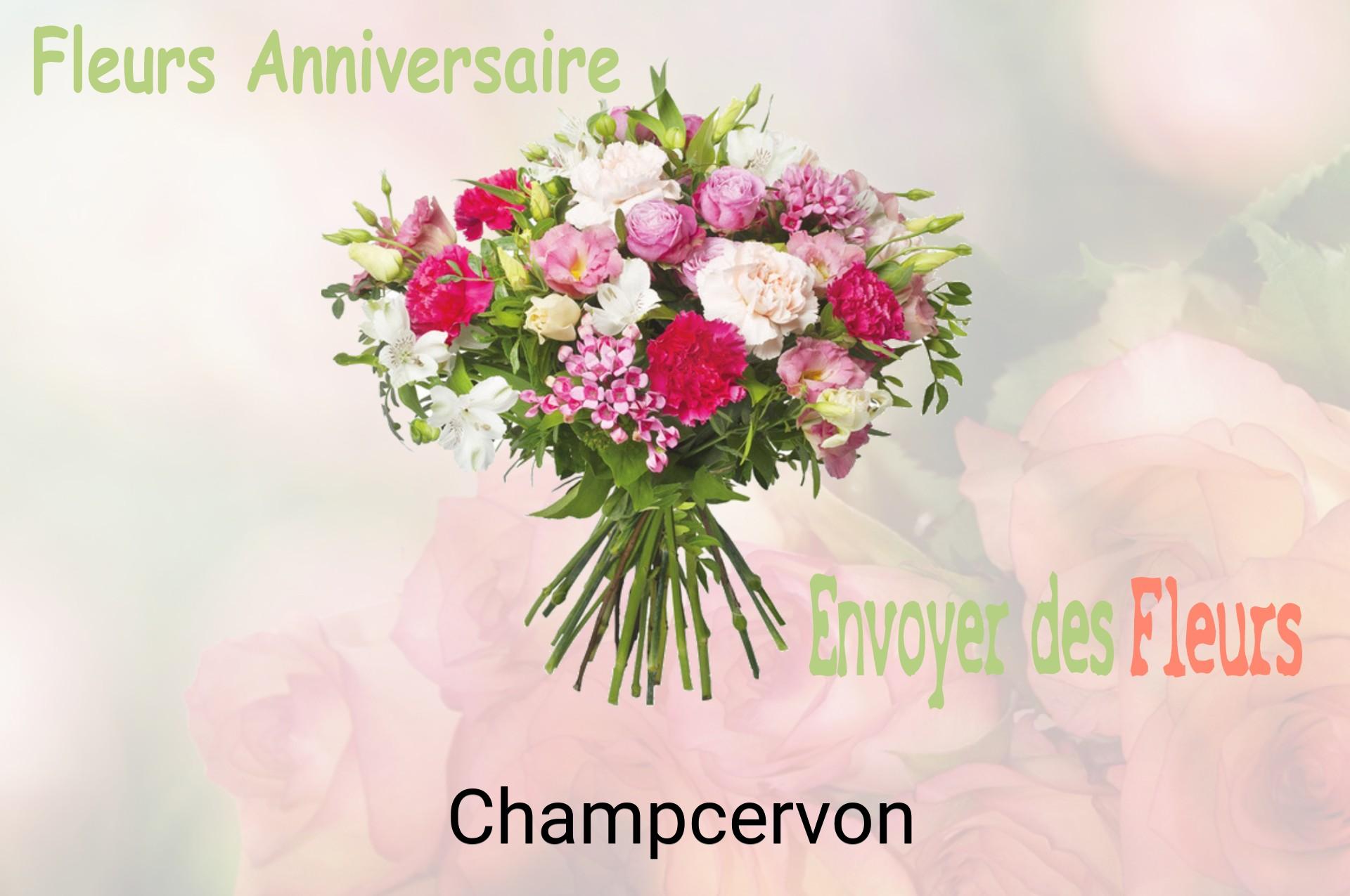 Bouquet de fleurs d’anniversaire livré à Champcervon